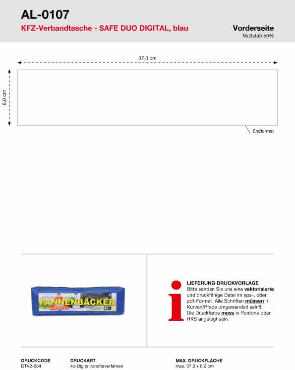 Allflash Kfz-Verbandtasche Safe Duo Digital