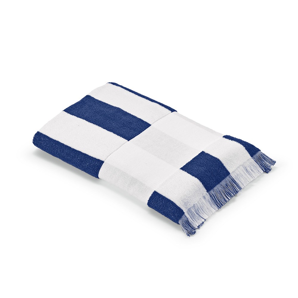Amadeo Badetuch aus recy.Baumwolle mit 450 g/m². Hergestellt in Portugal - Blau