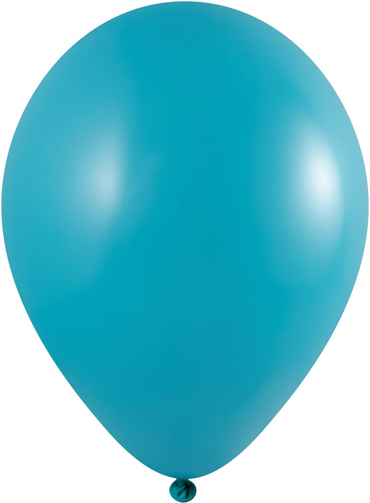 Ballons ohne Druck 85/95 cm - Ø 33 cm - 11 inch - Türkisblau (1080) Pastel (± PMS 3135)