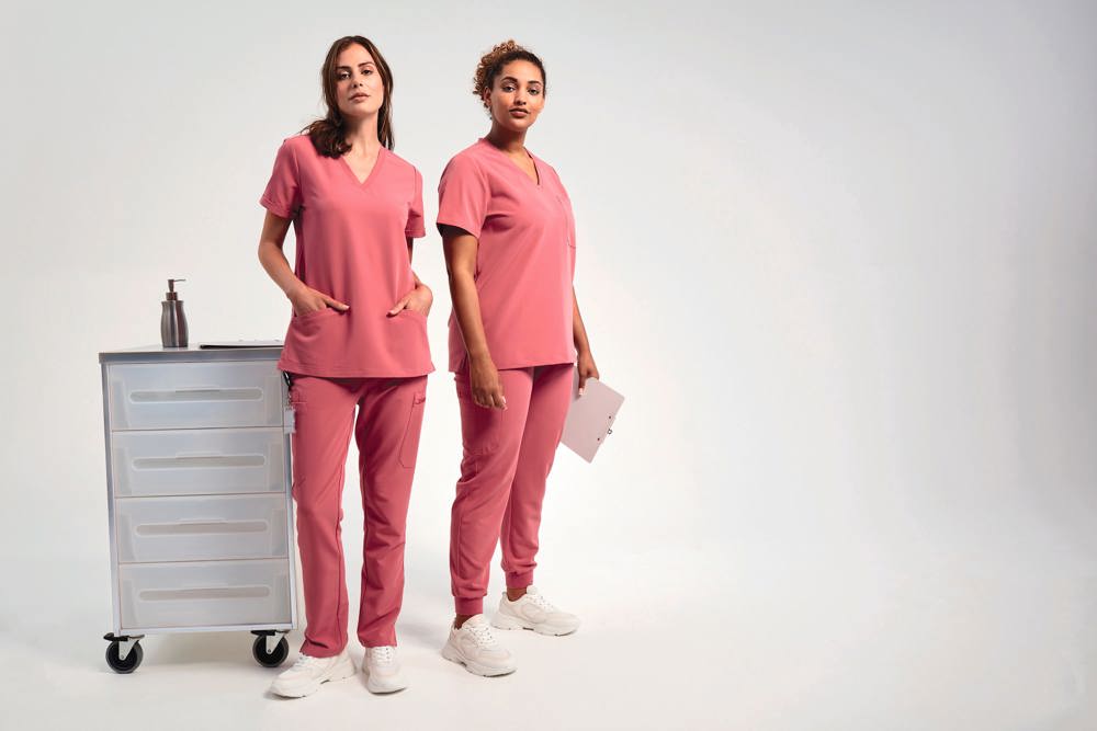 NN310X - Tunika mit Stretchanteil und kurzen Ärmeln, Damen