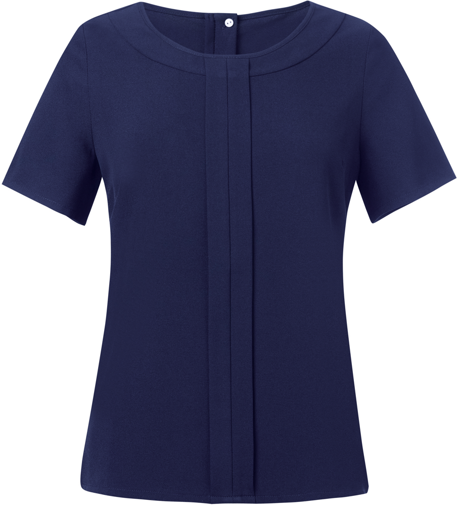 BT2280 - Verona Crêpe de Chine Bluse - Navy