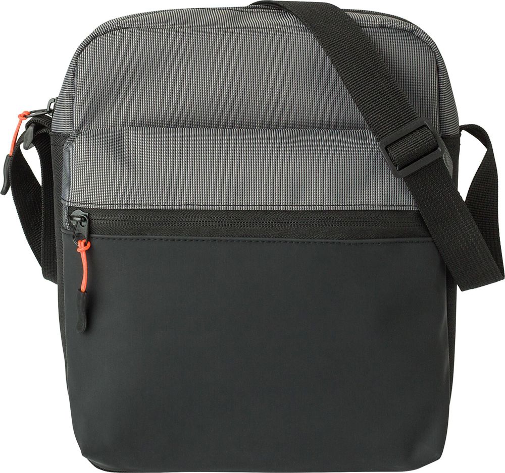 500D Zweifarbige Umhängetasche Tom - grau