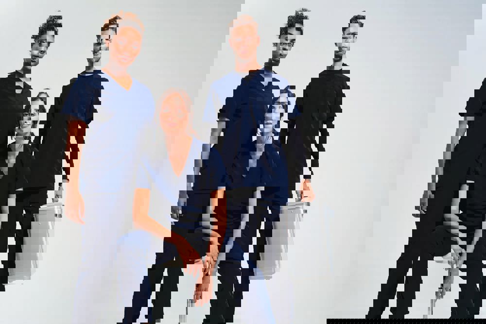 NN310X - Tunika mit Stretchanteil und kurzen Ärmeln, Damen