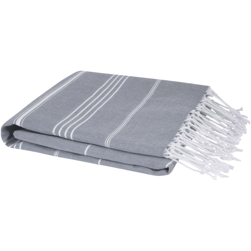 Anna 150 g/m² Hammam Baumwollhandtuch 100 × 180 cm - grau