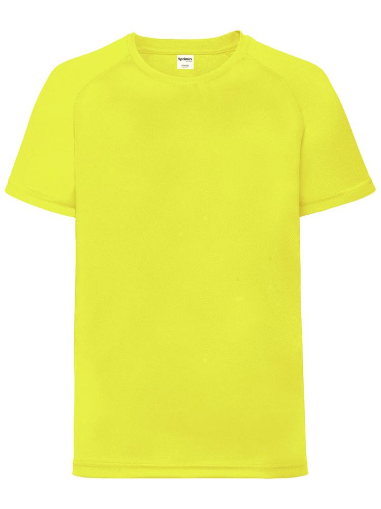 SP Run Kinder-Sportshirt, 140 g/m2, 100 % Polyester - neongelb