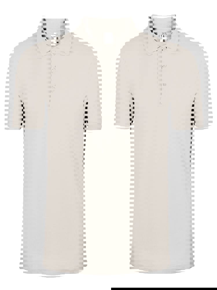 BS Evolution Polo, 180 g/m2, 100 % Baumwolle - Helles Weiß (12-0304 TPG)