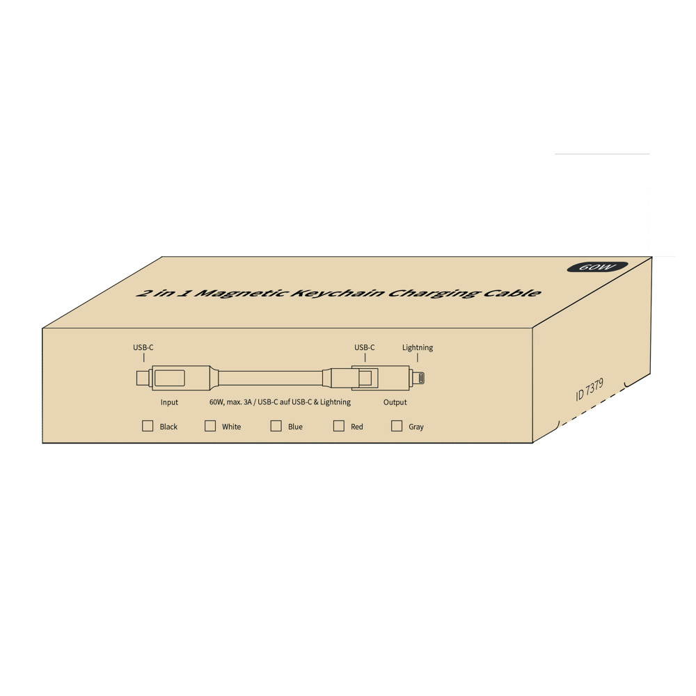 2 in 1 Magnetisches Schlüsselanhänger Ladekabel