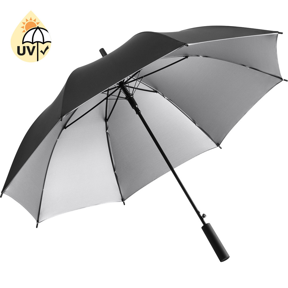 1159 AC-Stockschirm FARE® Doubleface - Schwarz/Silber