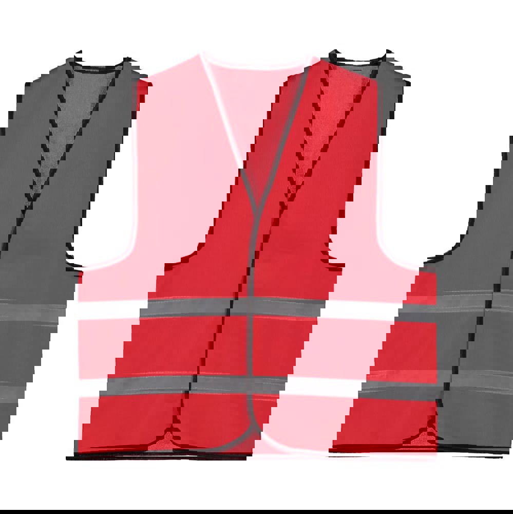 Kinder Bunte Sicherheitsweste 6-12 Jahre - Rot (PMS 199c) / Rot