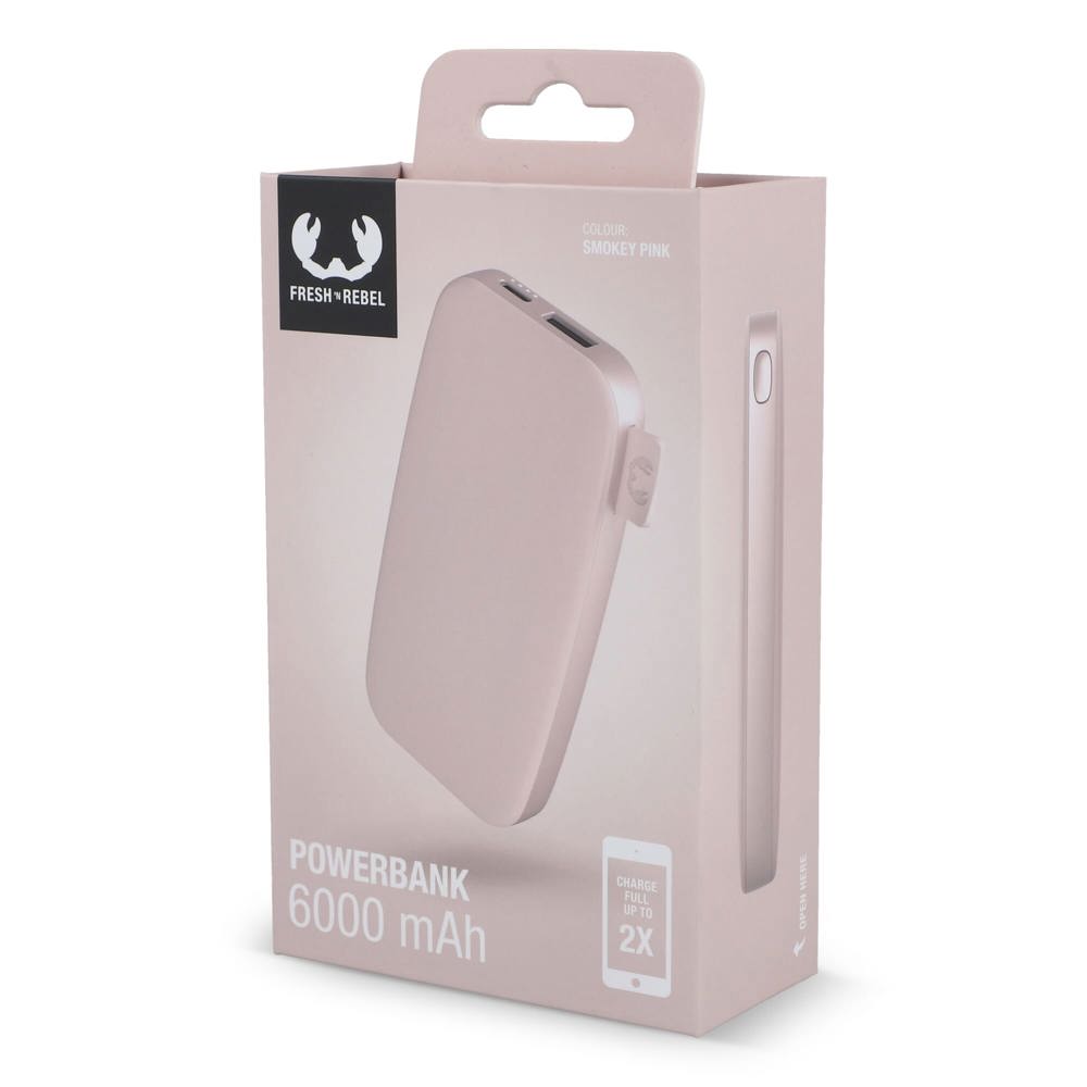 2PB6100 | Fresh 'n Rebel Powerbank 6000mAh USB-C