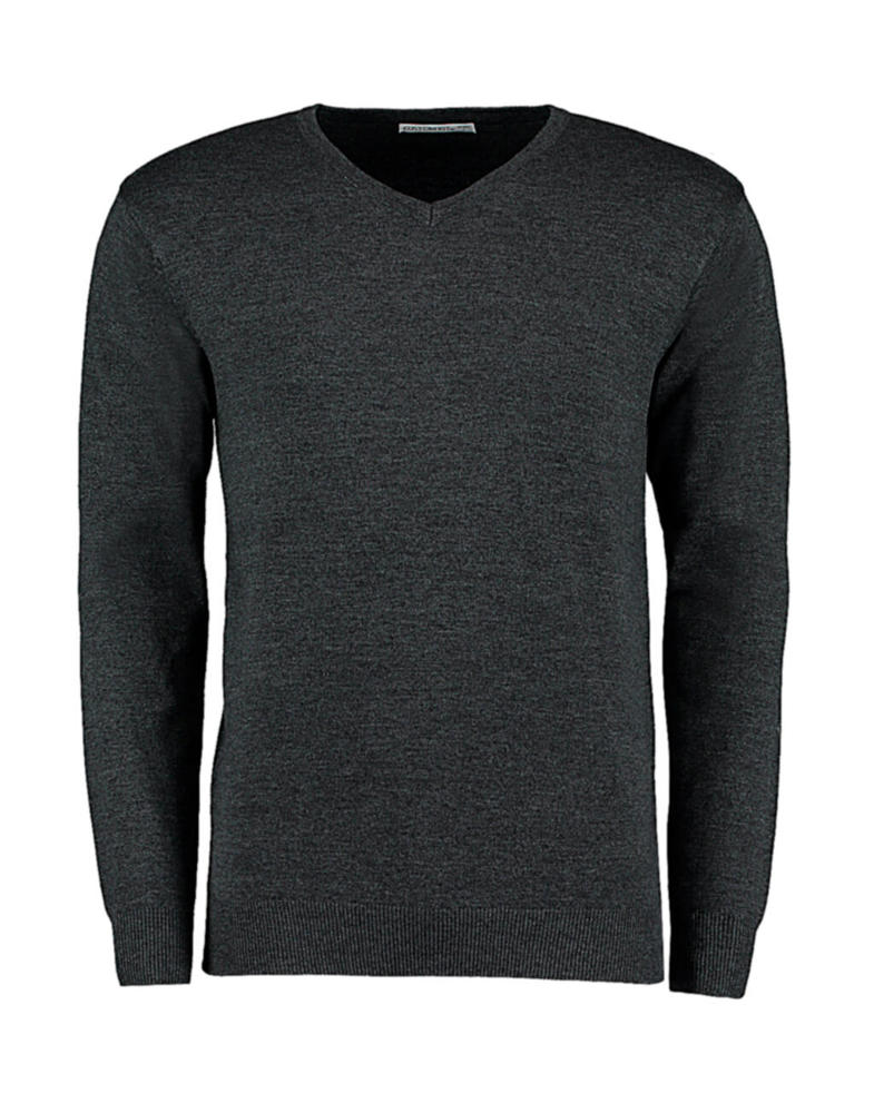 Classic Fit Arundel V Neck Sweater - Graphite