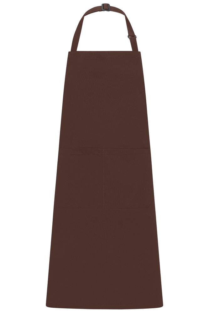 Apron with Bib - Brown (ca. Pantone 476C)
