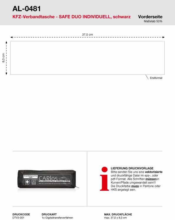 Allflash Kfz-Verbandtasche Safe Duo Individuell