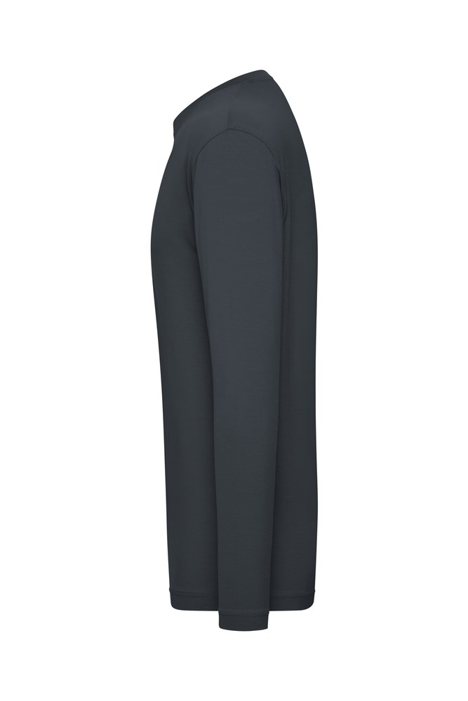 Men's ORGANIC Stretch-Longsleeve Work - SOLID -   OCS Blended