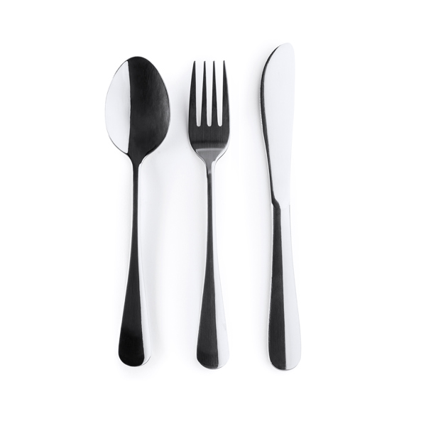 BESTECK-SET BELVER S/EINHEITSGRÖSSE BLACK