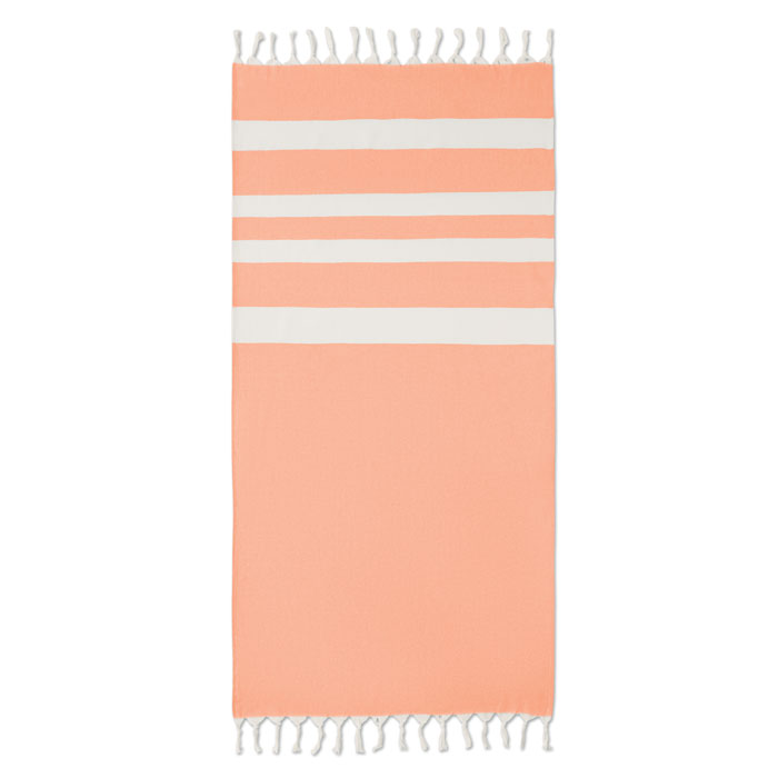 AGOURA - Hamman handdoek 140 gr/m² - Orange