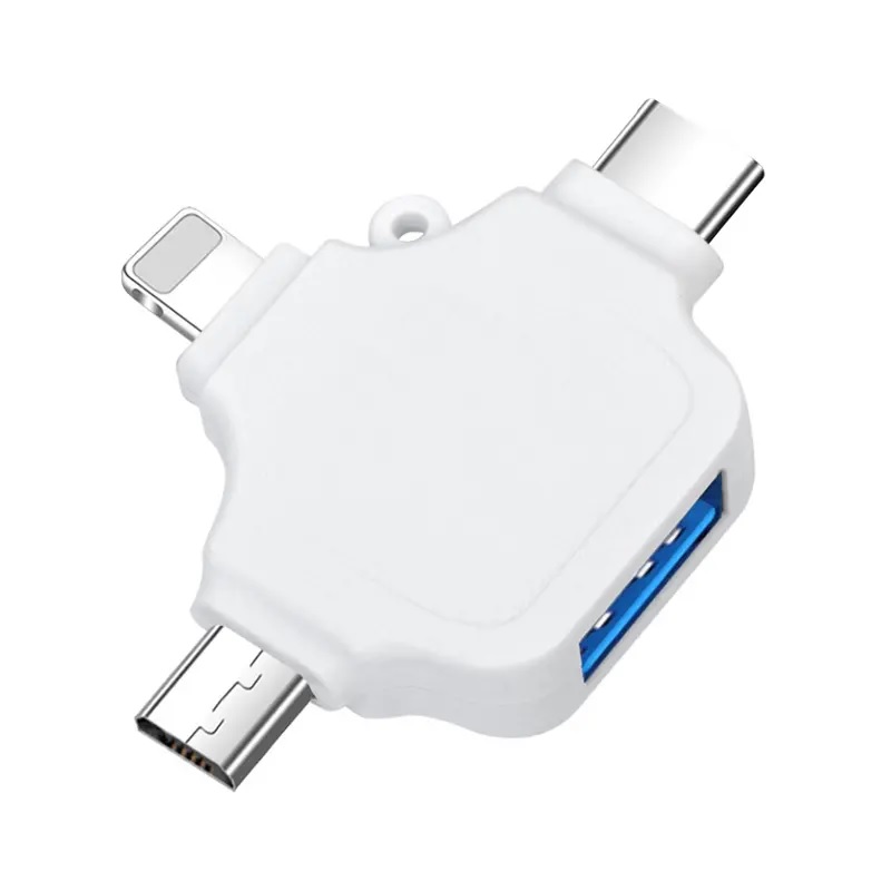 3in1 OTG Adapter USB 3.0 Weiß