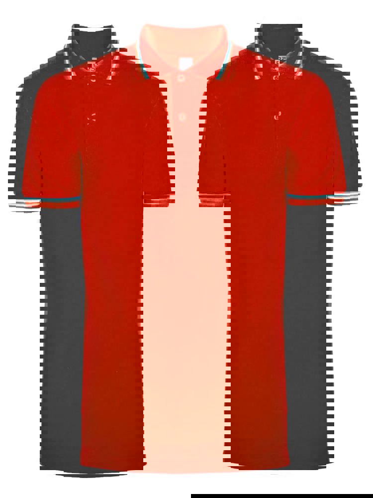 BS Italy Polo, 200 g/m2, 100 % Baumwolle - Rot (PMS 186c)