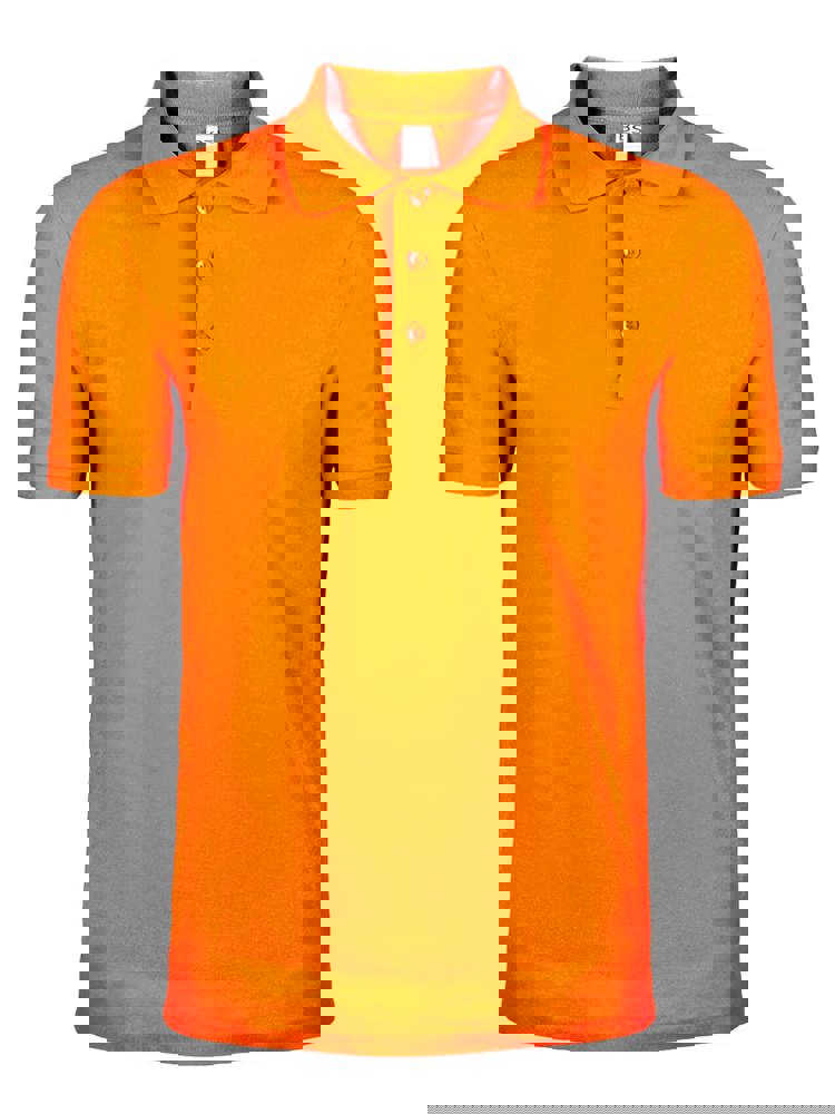 BS Evolution Polo, 180 g/m2, 100 % Baumwolle - Safety Orange (PMS 804C)