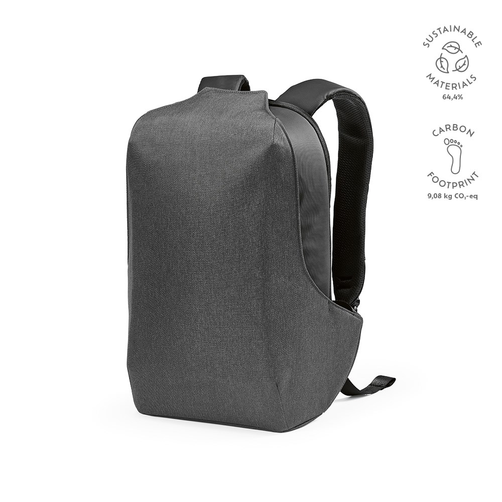 Abrantes 20L Rucksack rPET - TSA-Schloss und schnittfester Stoff - Dunkelgrau