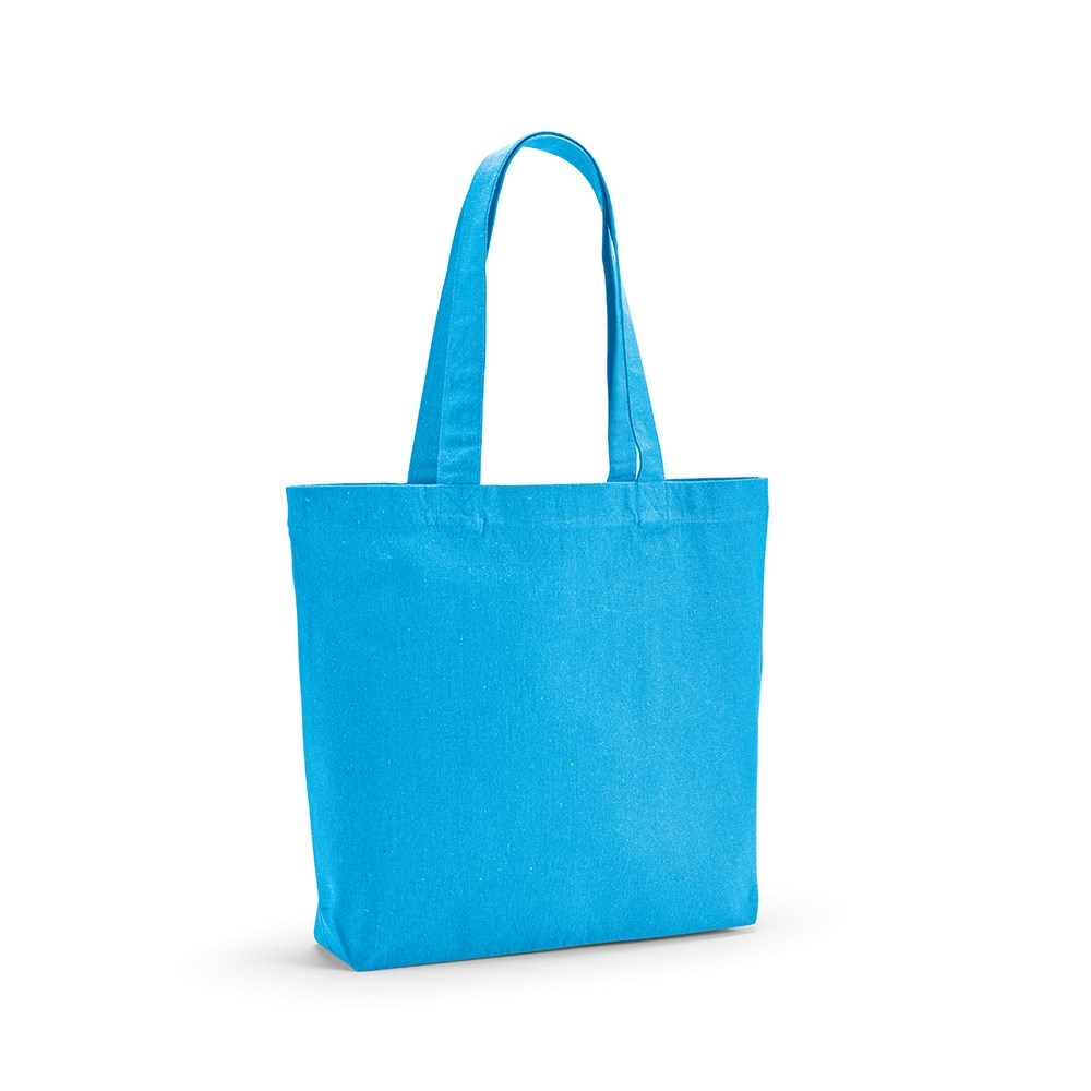 Aconcagua Einkaufstasche recy.Baumwolle (280 g/m²). Mit Bodenfalte - Hellblau