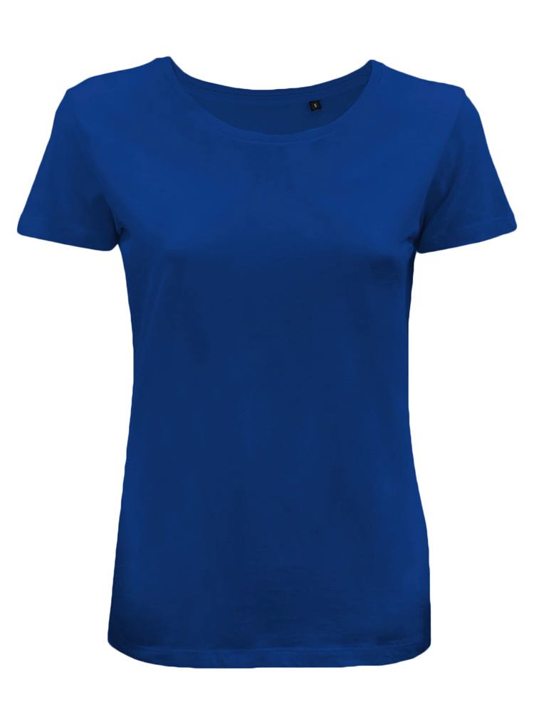 BS Moon Damen-T-Shirt, 150 g/m2, 100 % Bio-Baumwolle - royalblau