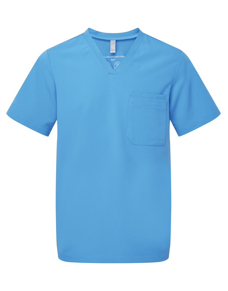 NN200 - Stretch-Tunika für Herren mit kurzen Ärmeln - Ceil Blue