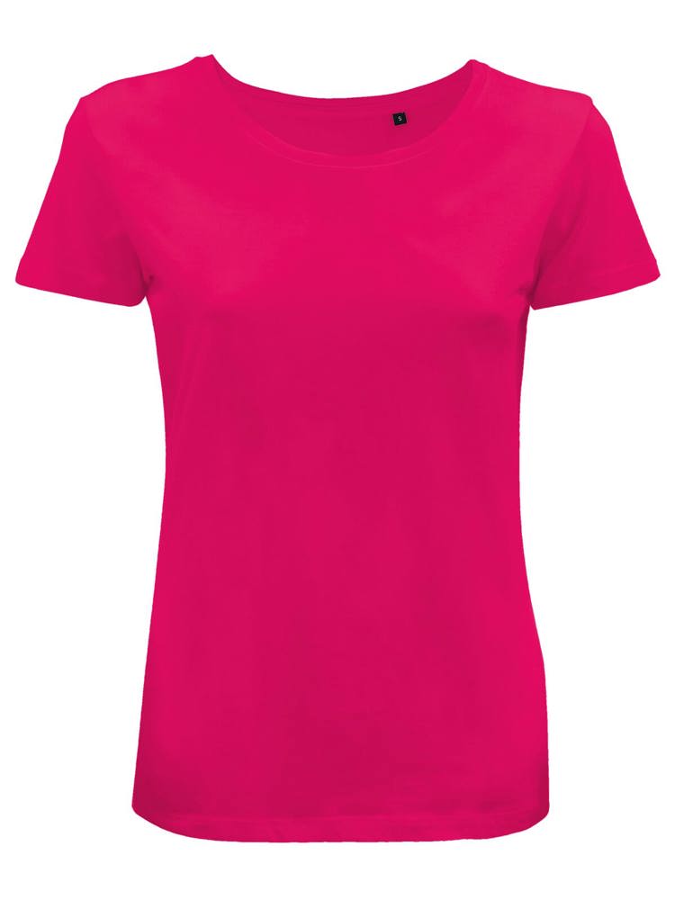 BS Moon Damen-T-Shirt, 150 g/m2, 100 % Bio-Baumwolle - Fucsia