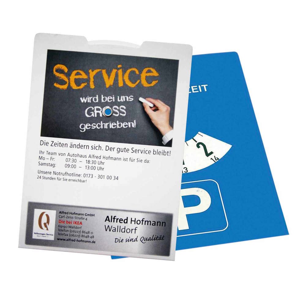 Allflash Parkscheibe Pappe Digital