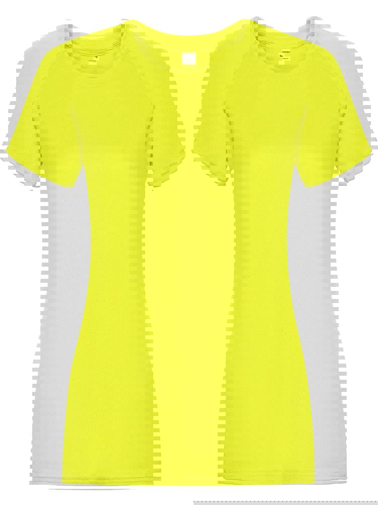 SP Run Damen-Sportshirt, 140 g/m2, 100 % Polyester - neongelb