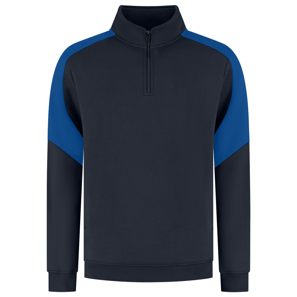 1/4 Zip Sweatshirt Bicolor Redefined - InkRoyalblue