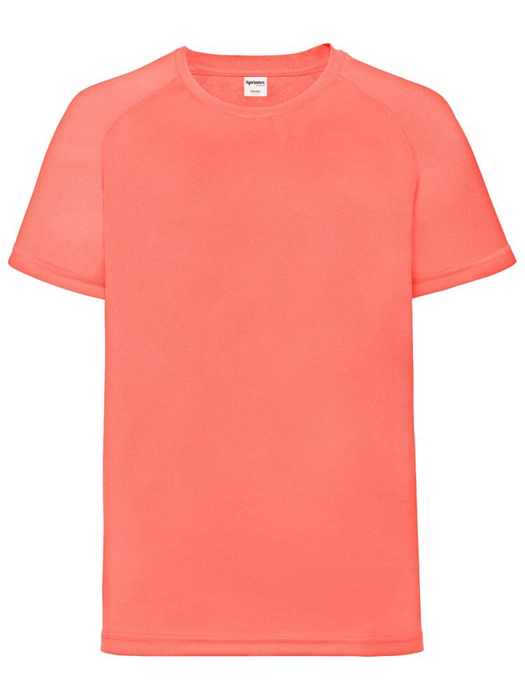 SP Run Kinder-Sportshirt, 140 g/m2, 100 % Polyester - Fluo Coral