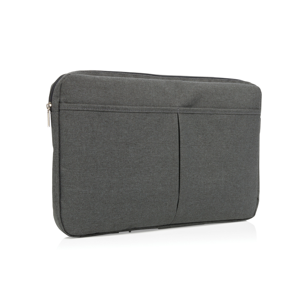 15” Laptophülle, PVC-frei - grau (± PMS Cool Grey 11C)