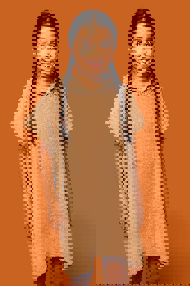 PA582 - Kinder-Frottee-Poncho mit Kapuze