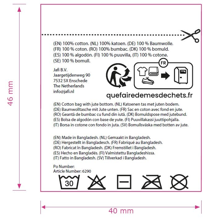Baumwoll Shopper mit Jute Boden