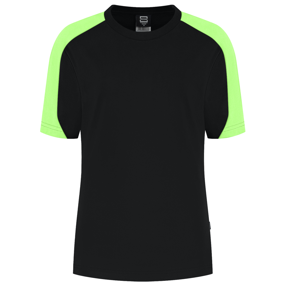 T-Shirt Bicolor Redefined Damen - BlackLime