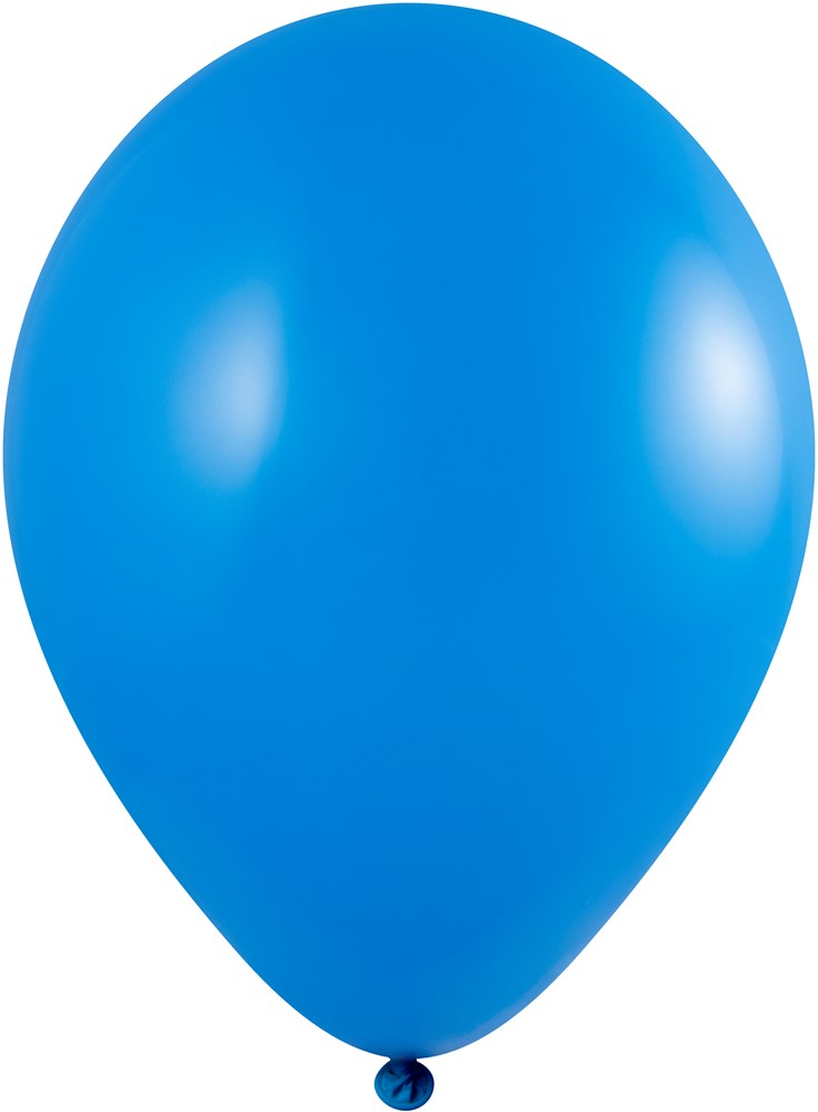 Ballons ohne Druck 85/95 cm - Ø 33 cm - 11 inch - Mittelblau (1150) Pastel (± PMS 3005)