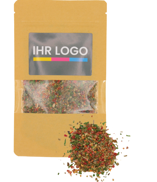 Bruschetta Gewürz verpackt im Doypack Beutel groß Natur