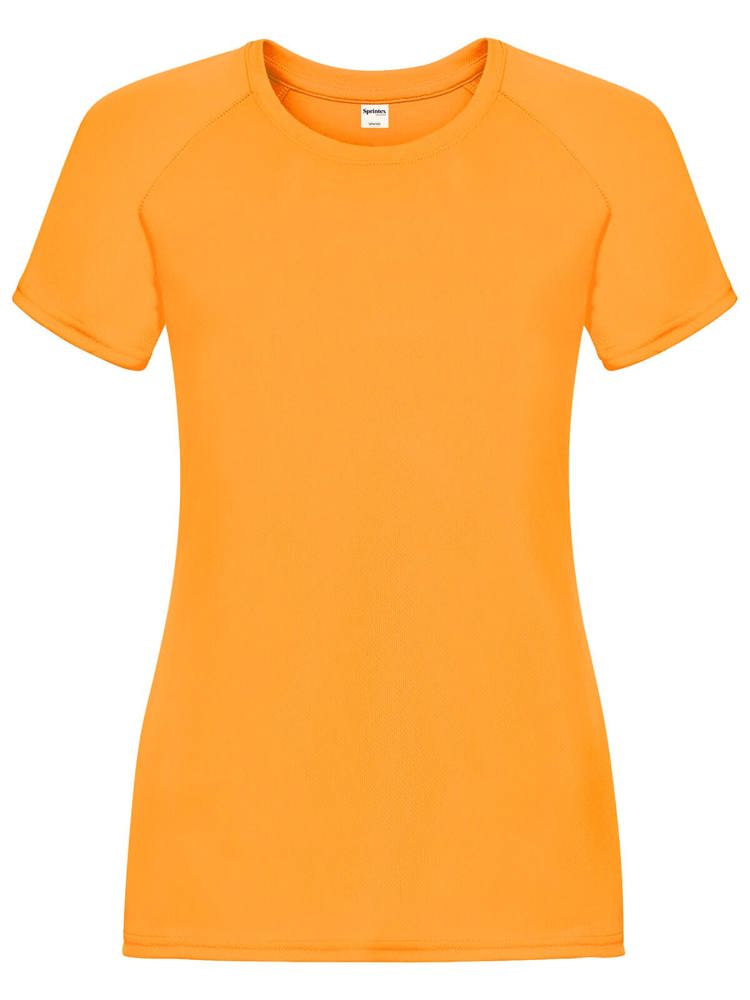 SP Run Damen-Sportshirt, 140 g/m2, 100 % Polyester - neonorange
