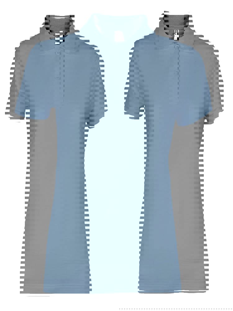 BS Evolution Damenpolo, 180 g/m2, 100 % Baumwolle - Mittelblau (PMS 2157C)