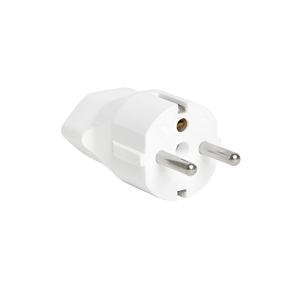 CH-zu-DE Stecker Adapter (Schuko) - weiss