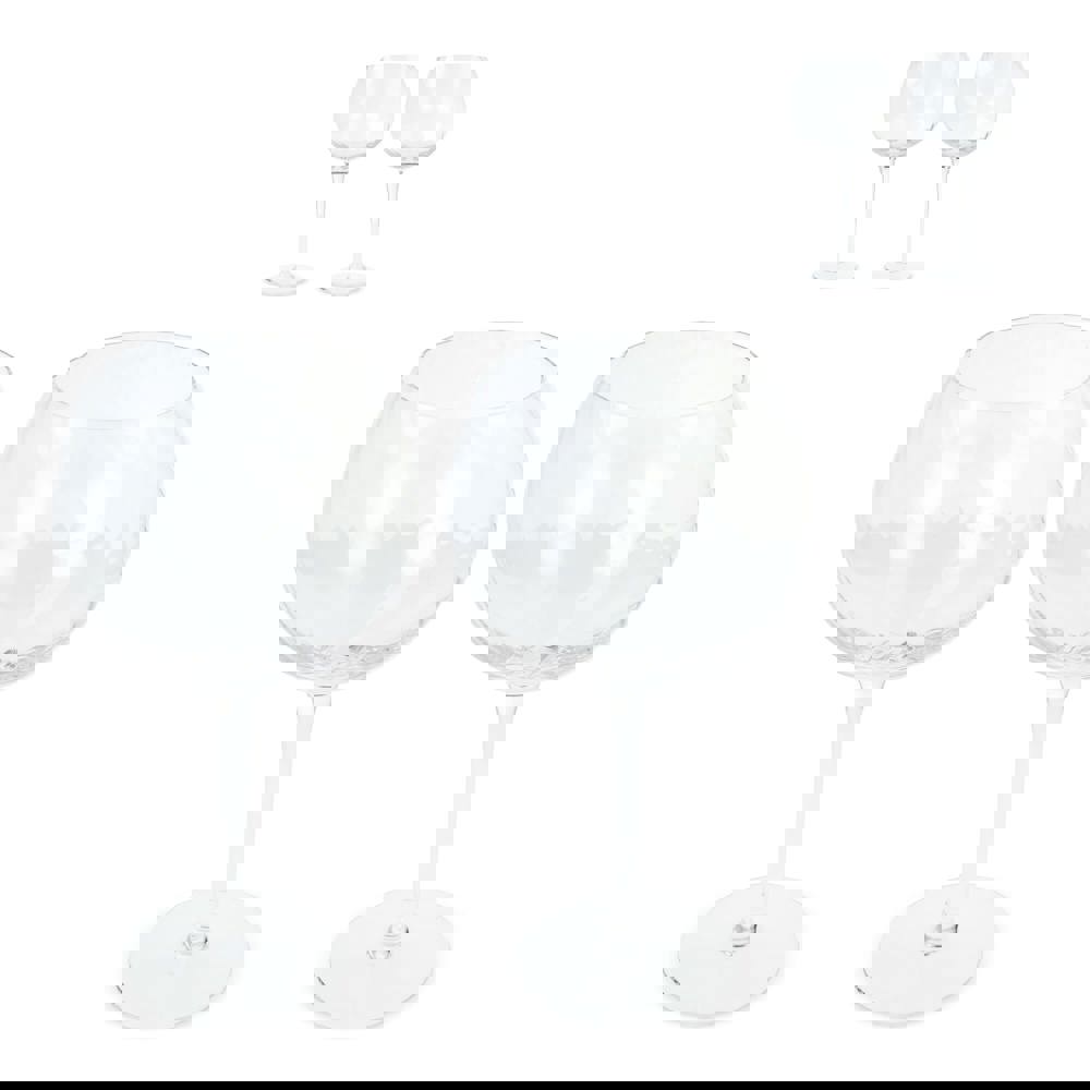 Byon Opacity 2er-Set Weingläser mit stilvollem Glasmuster 470ml