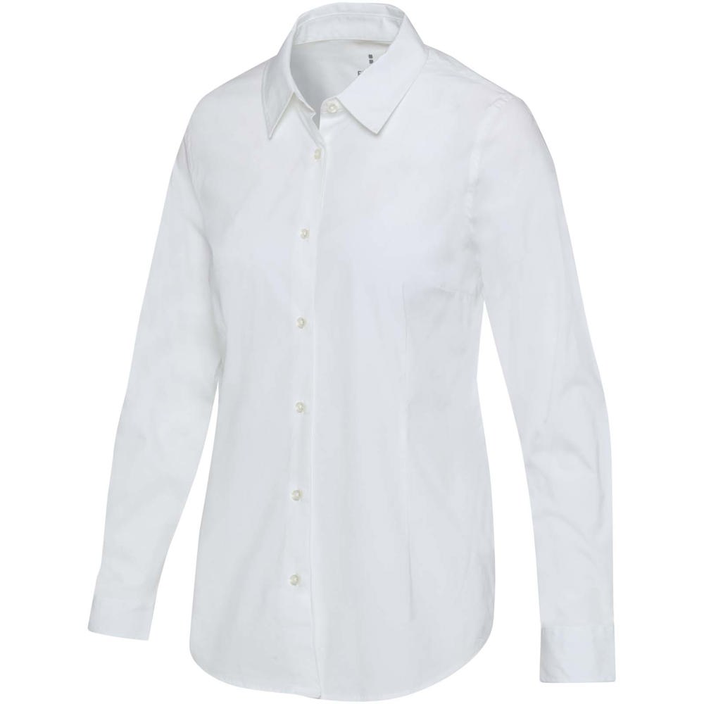 Carnelian Popeline Bluse - Weiss