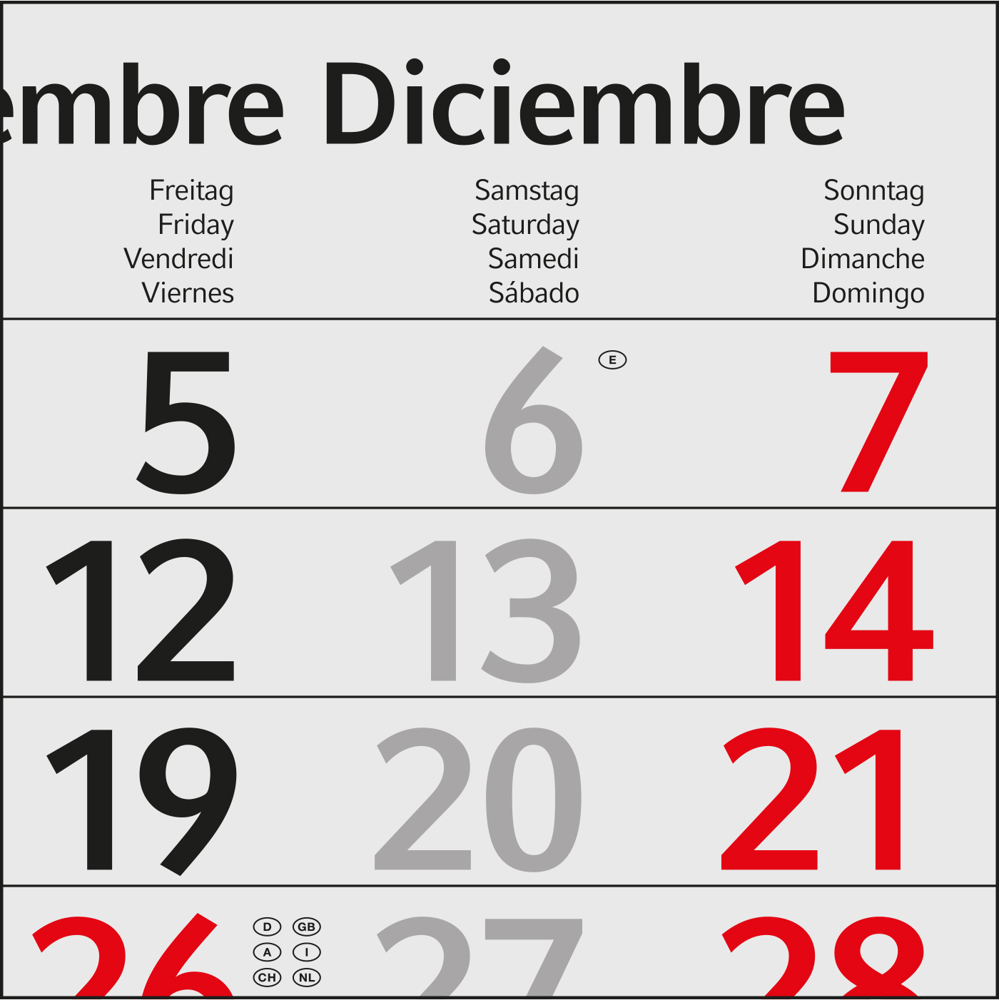3-Monatskalender Mehrblock Profil 3