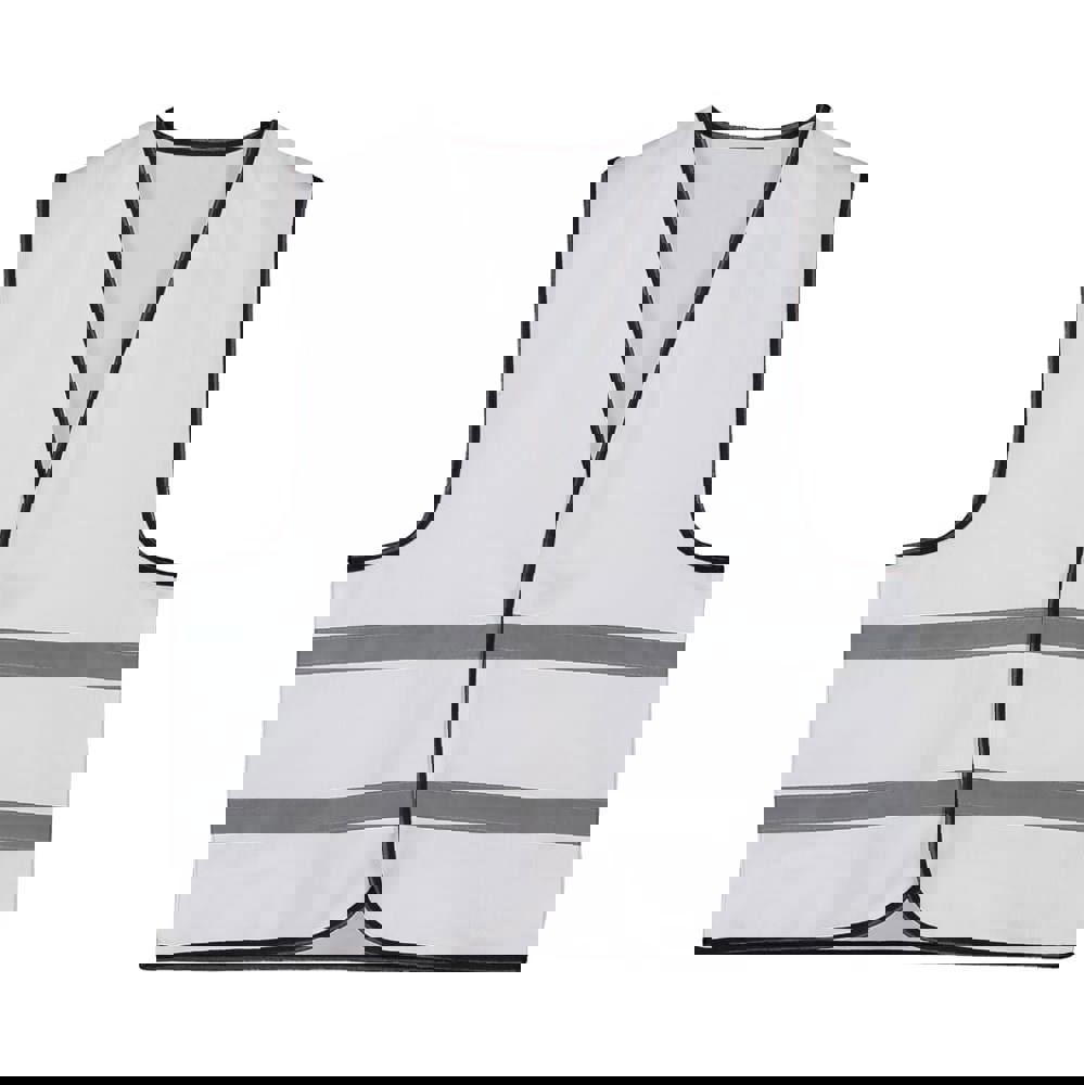 Kinder Bunte Sicherheitsweste 6-12 Jahre - Weiß (WHITE) / Weiß