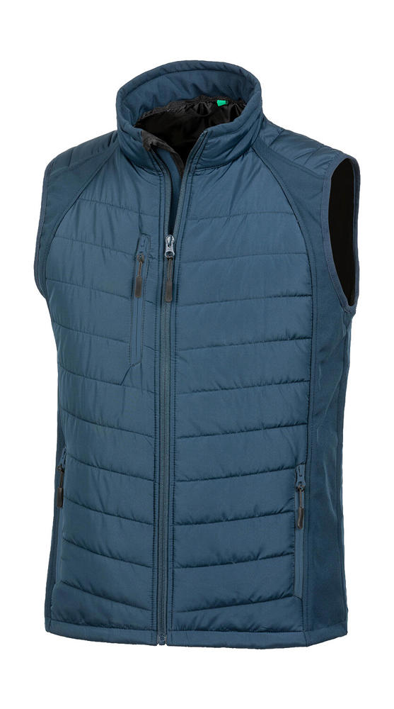 Compass Padded Softshell Gilet - Navy/Navy