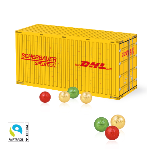 3D Adventskalender "Container" mit Fairtrade® Schokolade