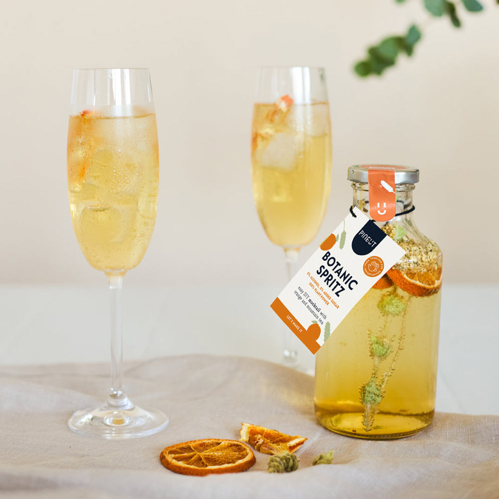 Botanic Spritz Mocktail | Orange Yarrah Holunderblüte | Alkoholfrei