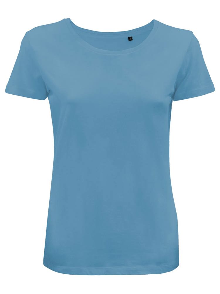 BS Moon Damen-T-Shirt, 150 g/m2, 100 % Bio-Baumwolle - mittelblau