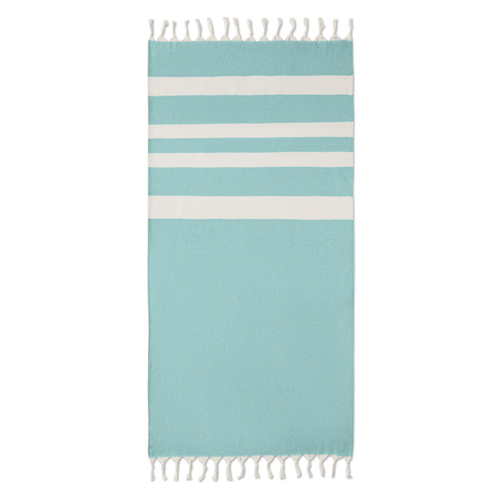 AGOURA - Hamman handdoek 140 gr/m² - Türkis